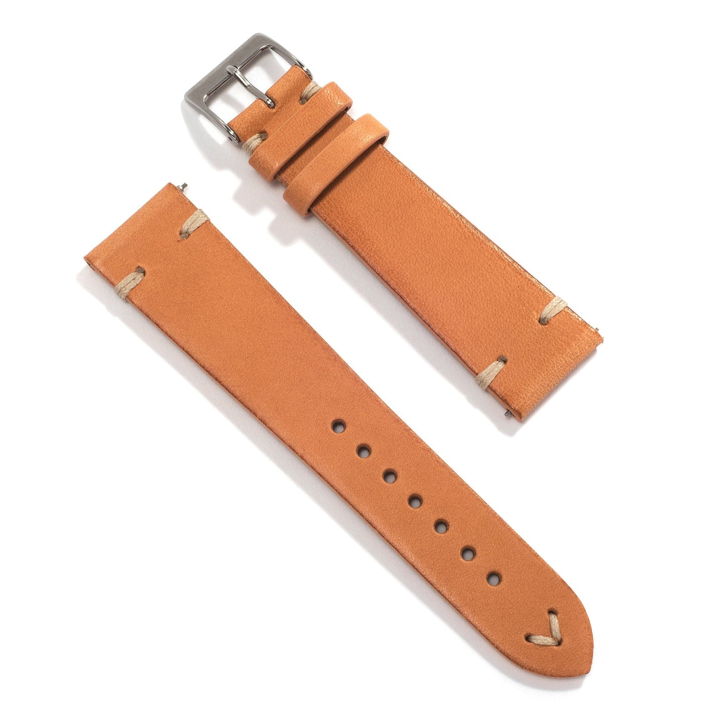 Universal Leather Watch Strap — Tan Vintage
