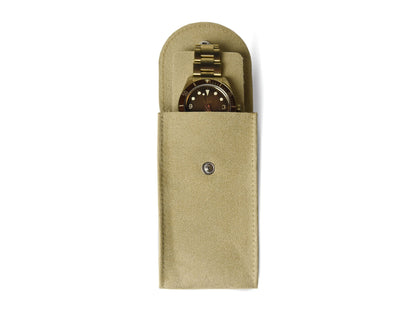 Microfiber Watch Storage & Travel Pouch for Metal Bracelet Watches
