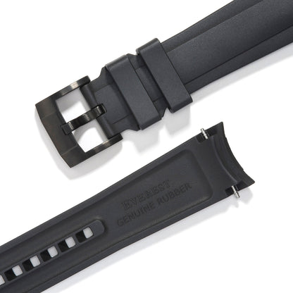 Curved End Rubber Strap for Rolex Daytona with Tang Buckle