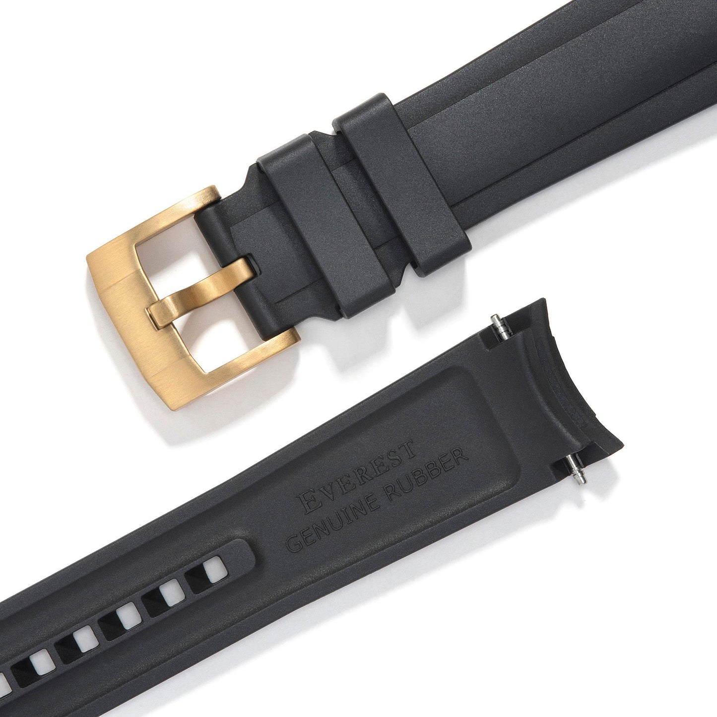 Curved End Rubber Strap for Rolex Submariner 41mm with Tang Buckle (2020 Release)
