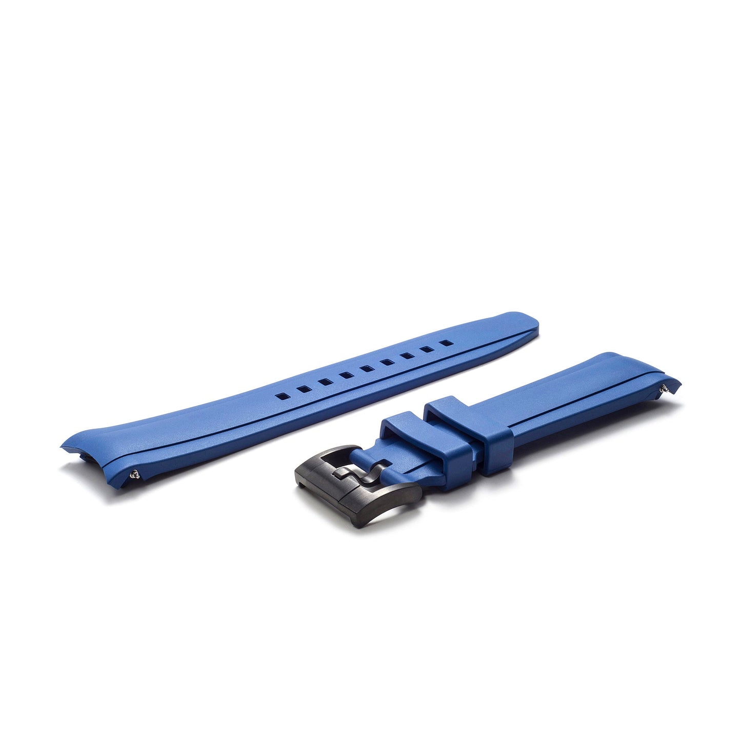 Curved End Rubber Strap for Rolex Submariner 41mm with Tang Buckle (2020 Release)