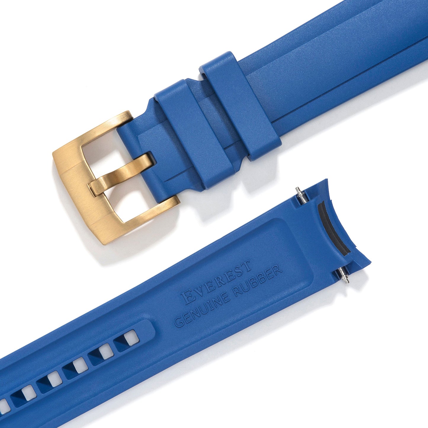 Curved End Rubber Strap for Rolex Submariner 41mm with Tang Buckle (2020 Release)