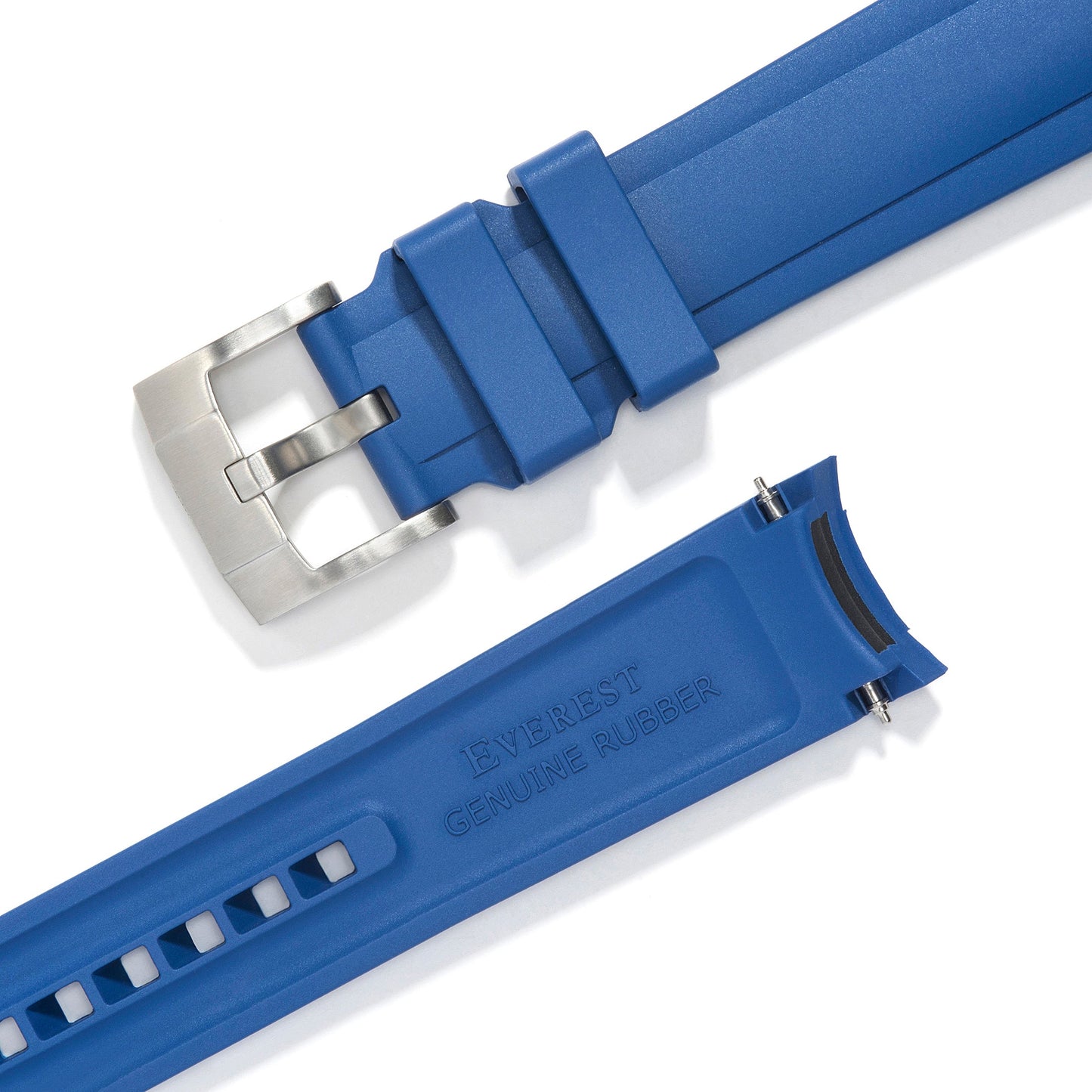 Curved End Rubber Strap for Rolex Submariner 41mm with Tang Buckle (2020 Release)