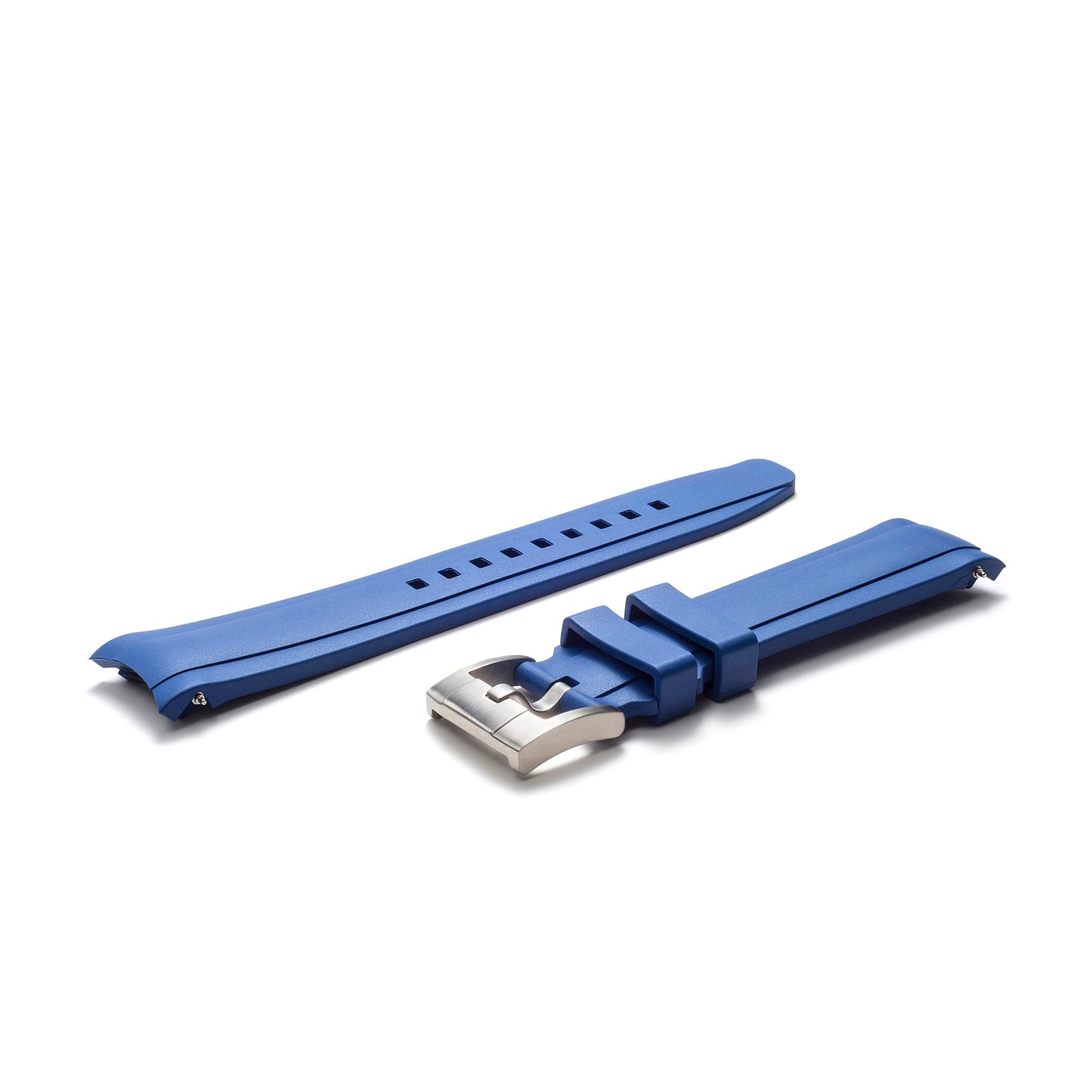 Curved End Rubber Strap for Rolex Submariner 41mm with Tang Buckle (2020 Release)