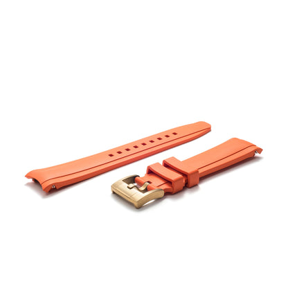 Curved End Rubber Strap for Rolex Submariner 41mm with Tang Buckle (2020 Release)