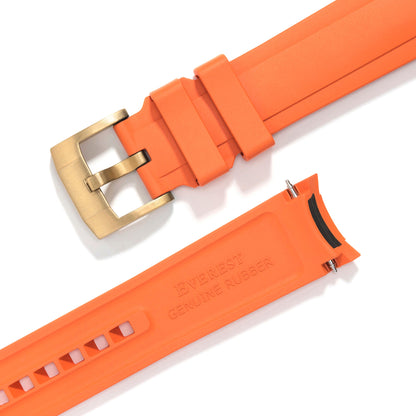 Curved End Rubber Strap for Rolex Submariner 41mm with Tang Buckle (2020 Release)