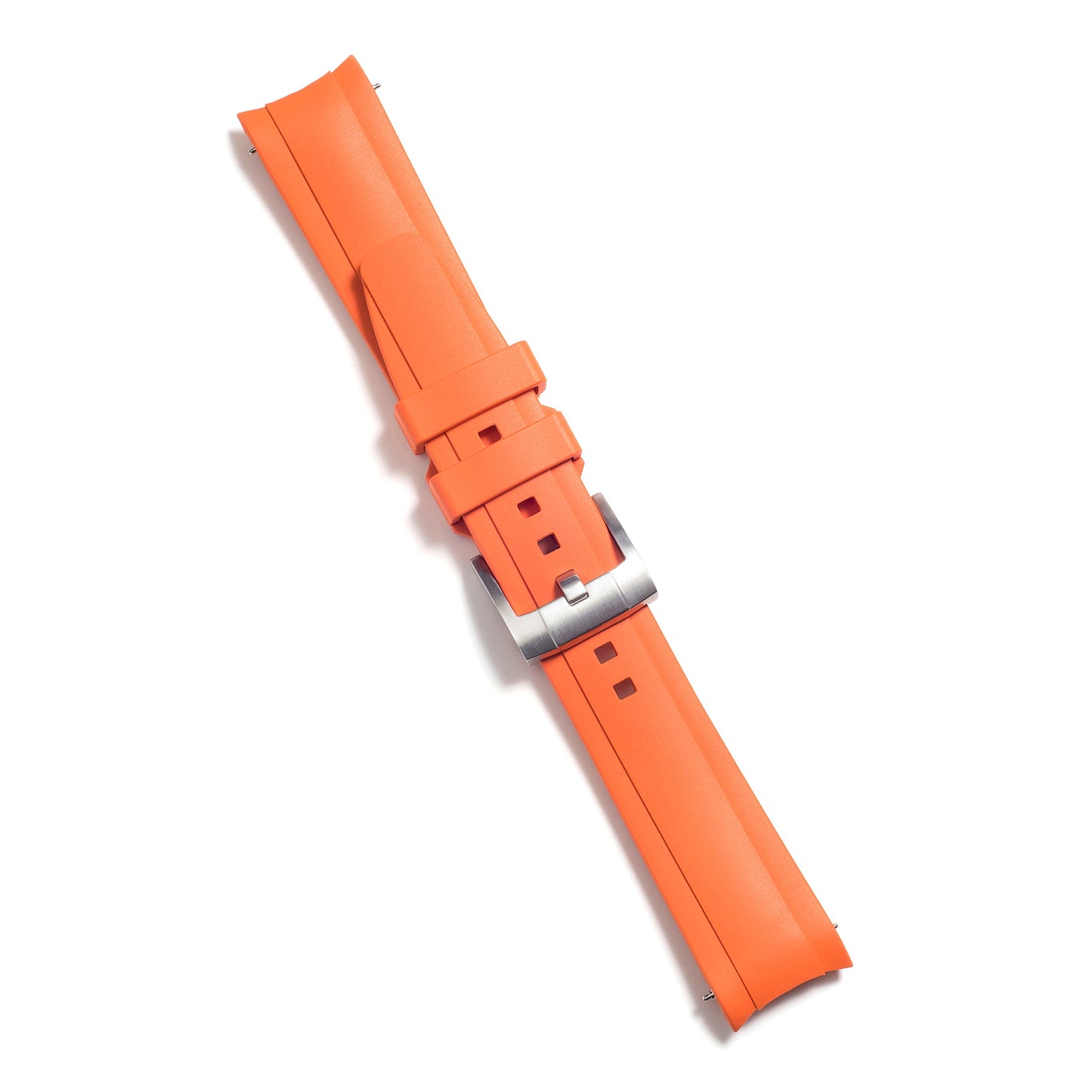 Curved End Rubber Strap for Rolex Submariner 41mm with Tang Buckle (2020 Release)