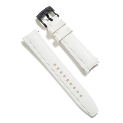 Curved End Rubber Strap for Rolex GMT Master II Ceramic with Tang Buckle