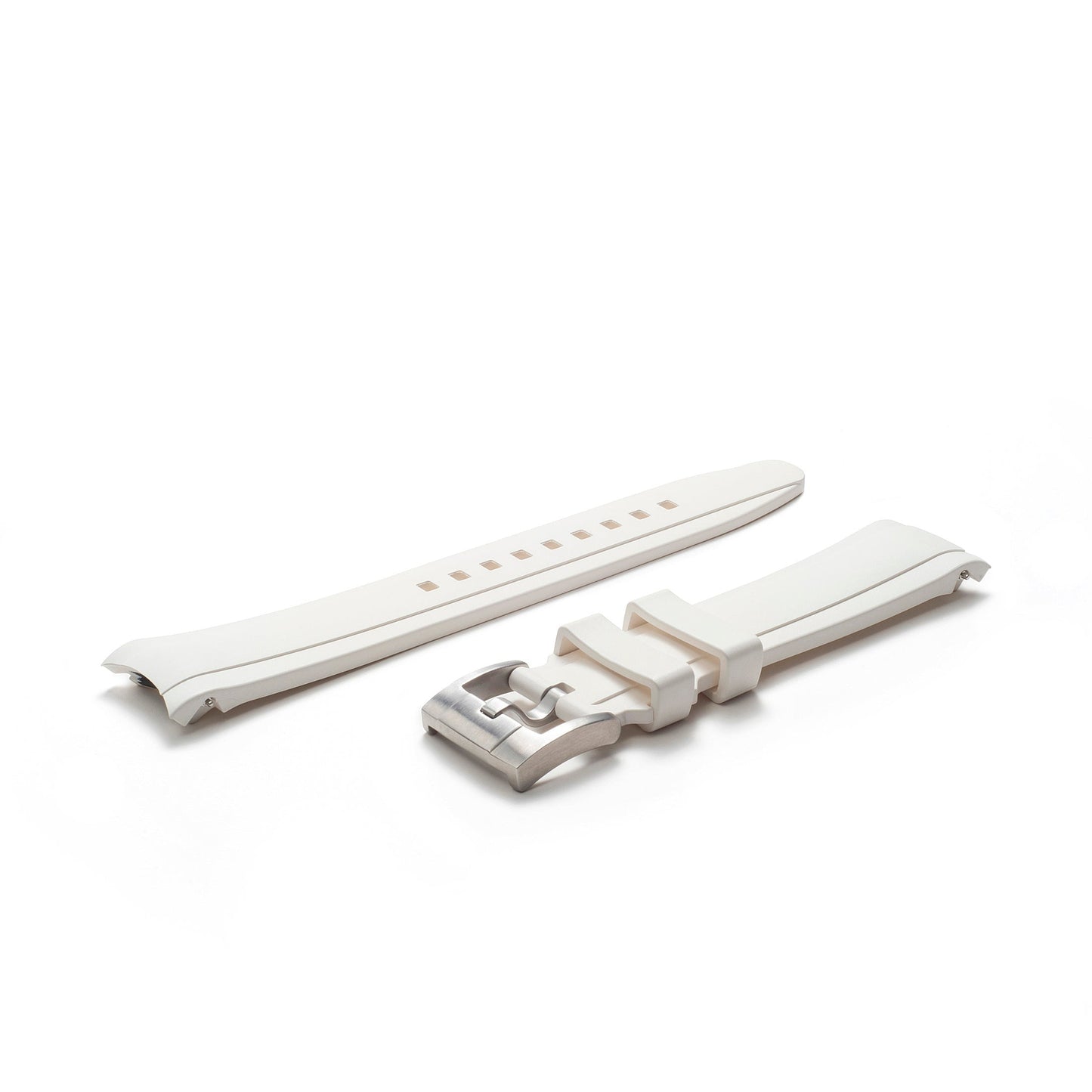 Curved End Rubber Strap for Rolex GMT Master II Ceramic with Tang Buckle