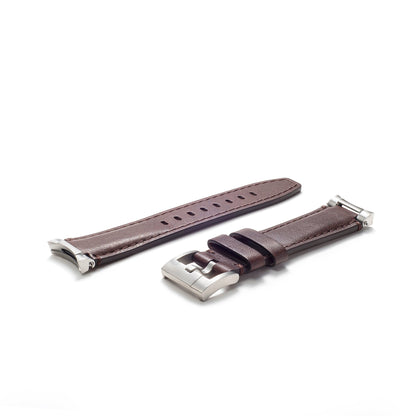 Steel End Link Leather Strap for Rolex Sea-Dweller with Tang Buckle