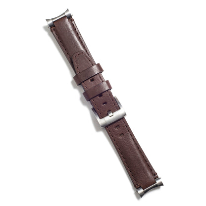 Steel End Link Leather Strap for Rolex GMT Master II Ceramic with Tang Buckle