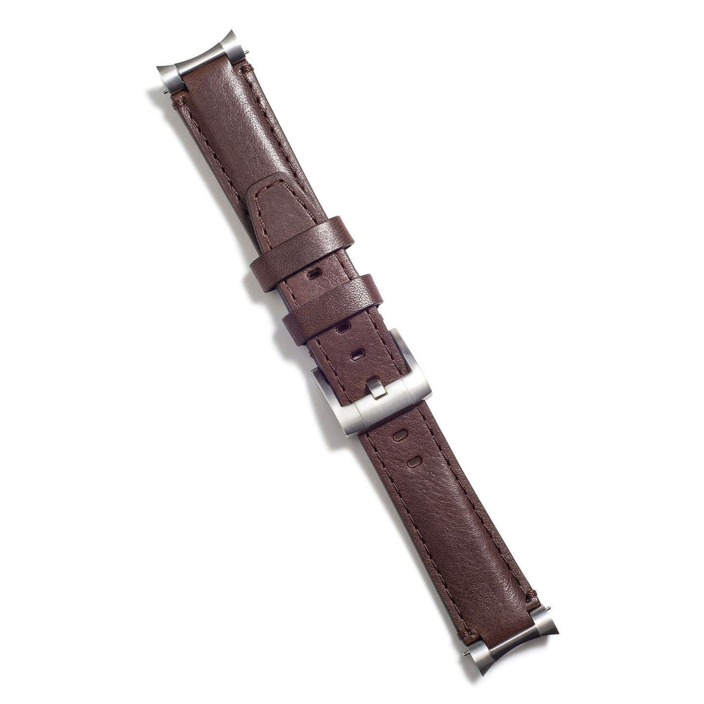 Steel End Link Leather Strap for Rolex Submariner with Tang Buckle