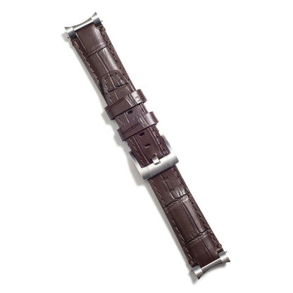 Steel End Link Leather Strap for Rolex Explorer II with Tang Buckle