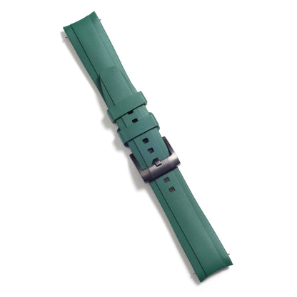 Curved End Rubber Strap for Rolex Oyster Perpetual 39mm with Tang Buckle