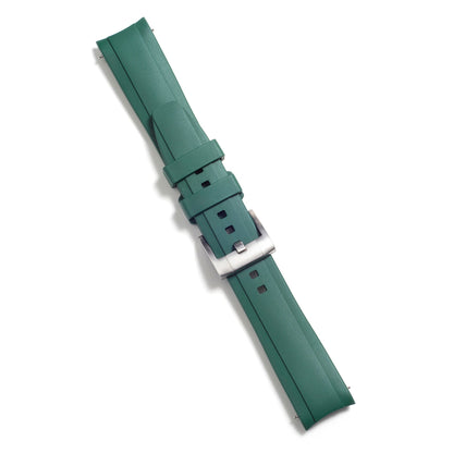 CURVED END RUBBER STRAP FOR ROLEX GMT MASTER I & II WITH TANG BUCKLE