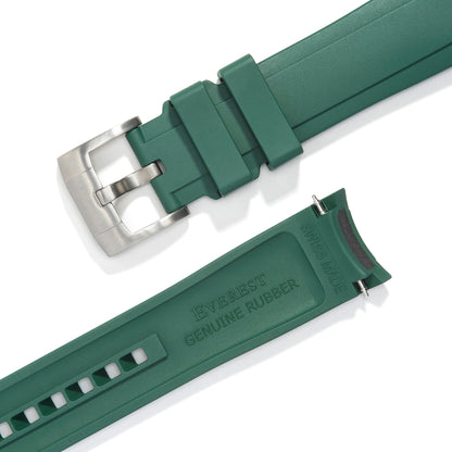 Curved End Rubber Strap for Rolex GMT Master II Ceramic with Tang Buckle