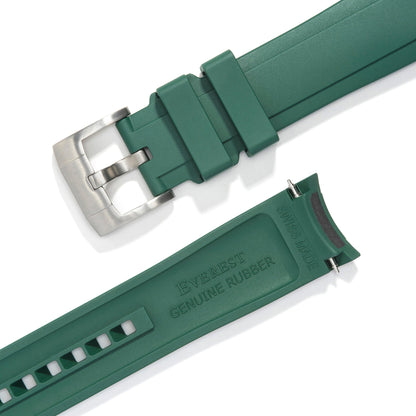 Curved End Rubber Strap for Rolex GMT Ceramic Jubilee with Tang Buckle