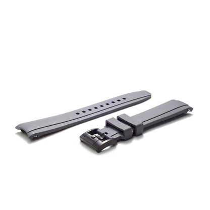 Curved End Rubber Strap for Rolex Ceramic Daytona with Tang Buckle