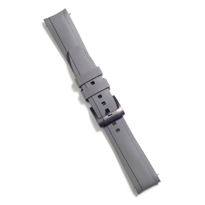Curved End Rubber Strap for Rolex Oyster Perpetual 39mm with Tang Buckle