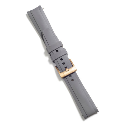 Curved End Rubber Strap for Rolex Oyster Perpetual 39mm with Tang Buckle