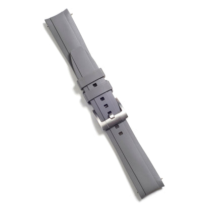 Curved End Rubber Strap for Rolex Daytona with Tang Buckle