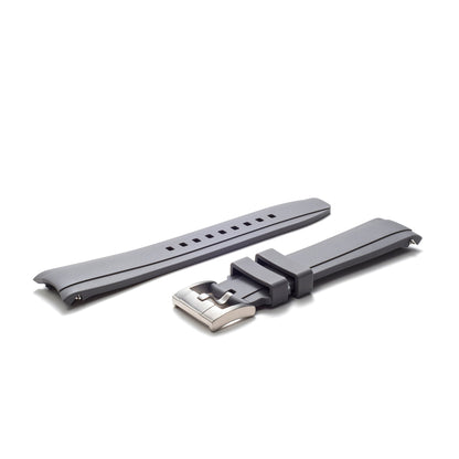 Curved End Rubber Strap for Rolex GMT Ceramic Jubilee with Tang Buckle