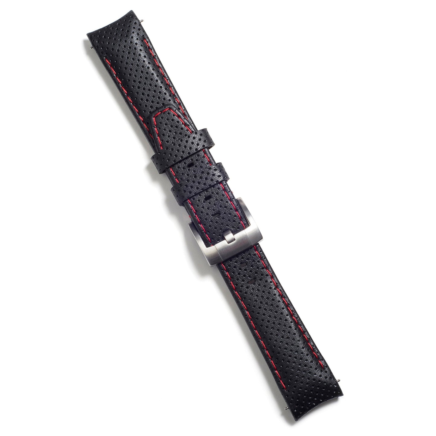 Curved End Racing Leather Strap for Rolex Submariner with Tang Buckle