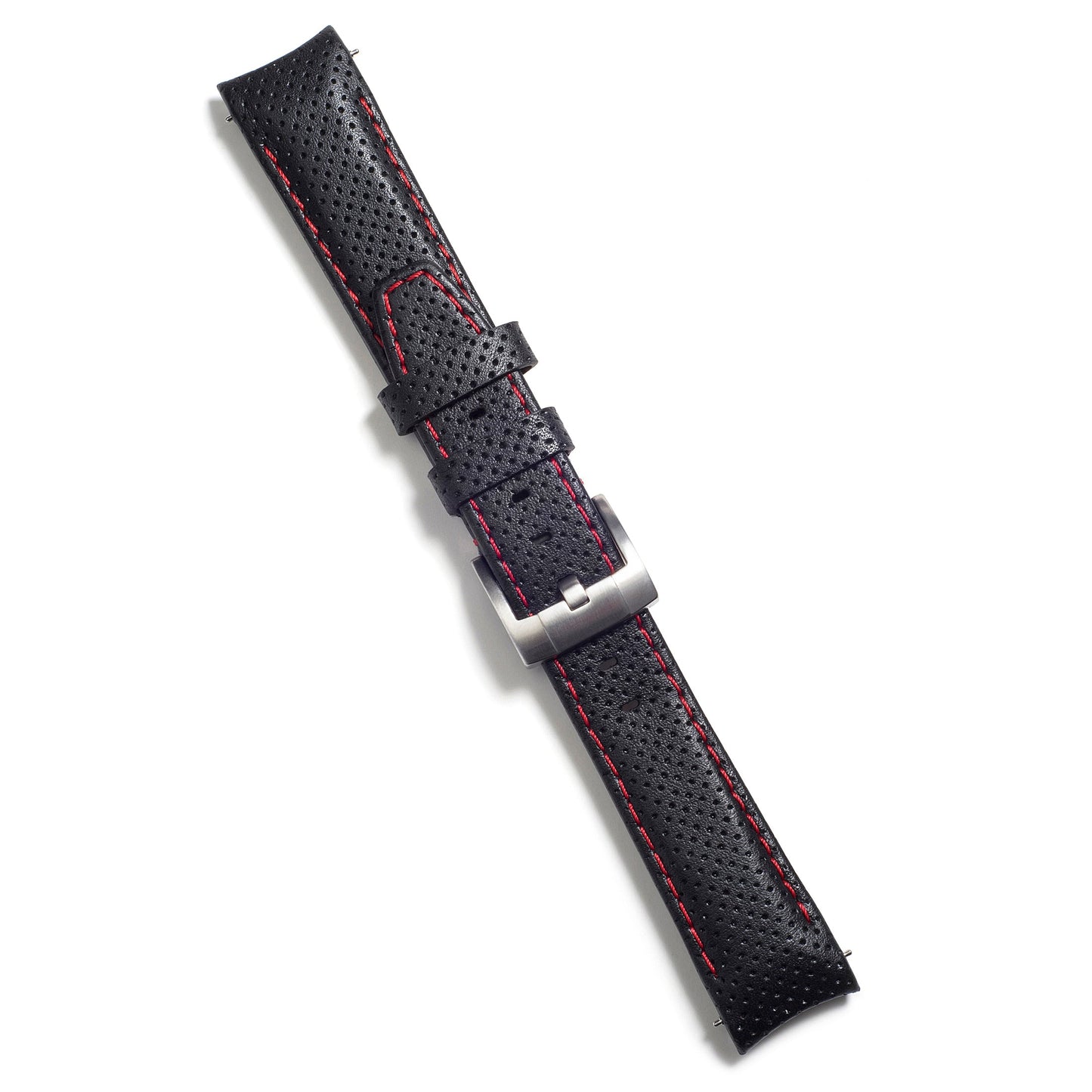 Curved End Racing Leather Strap for Rolex Oyster Perpetual 39mm with Tang Buckle