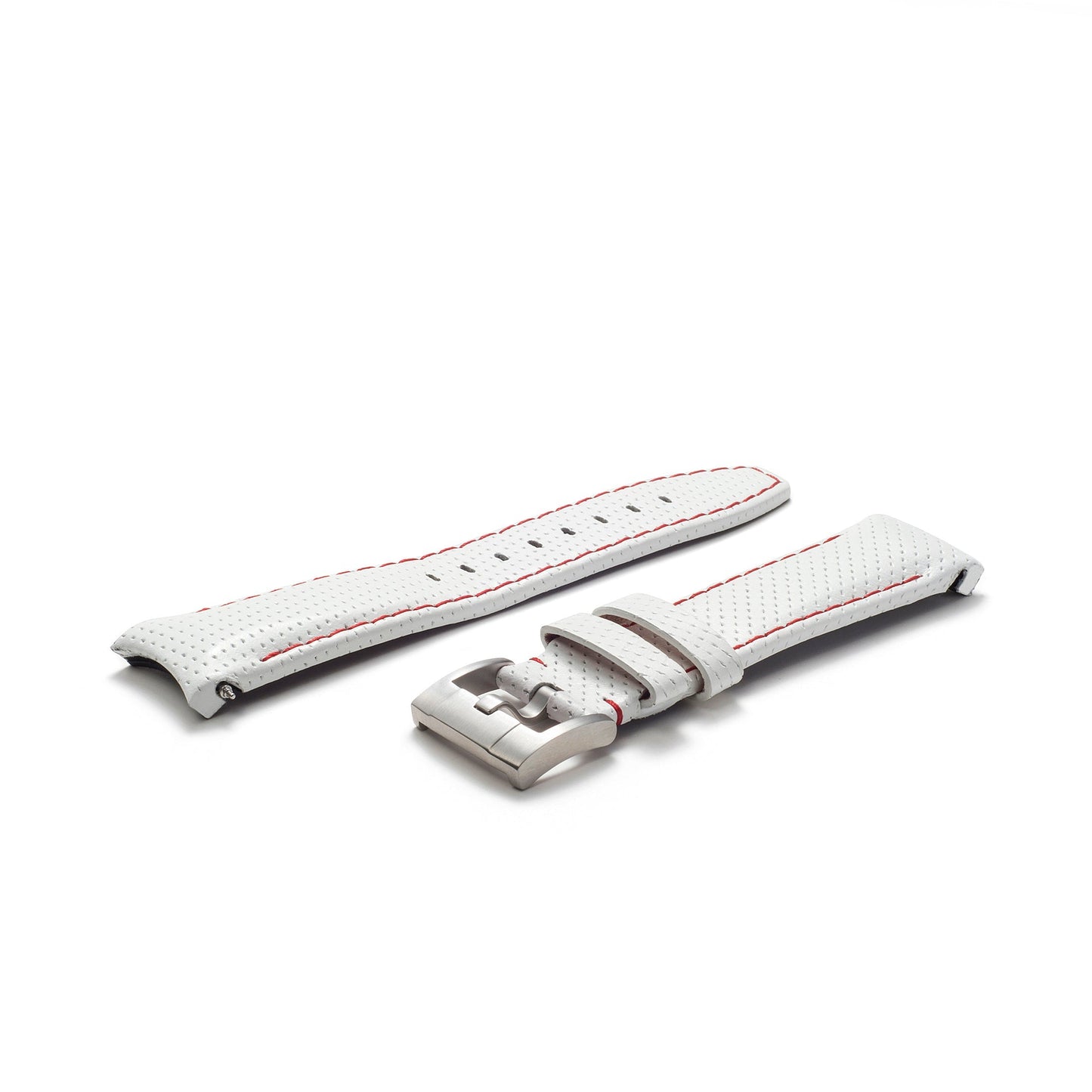 Curved End Racing Leather Strap for Rolex Submariner with Tang Buckle
