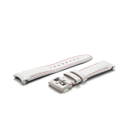 Curved End Racing Leather Strap for Rolex Oyster Perpetual 39mm with Tang Buckle