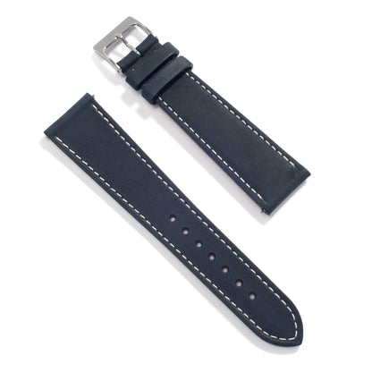 Universal Leather Watch Strap — Navy