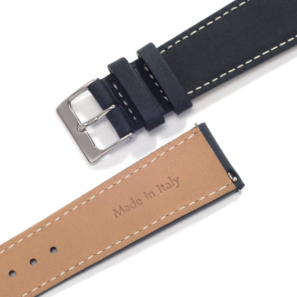 Universal Leather Watch Strap — Navy