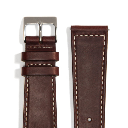 Universal Leather Watch Strap — Cherry