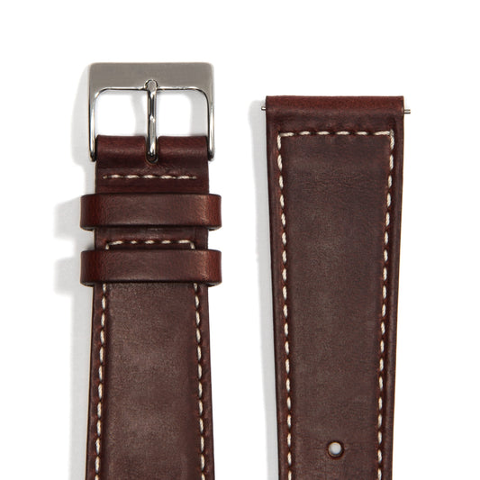 Universal Leather Watch Strap — Cherry