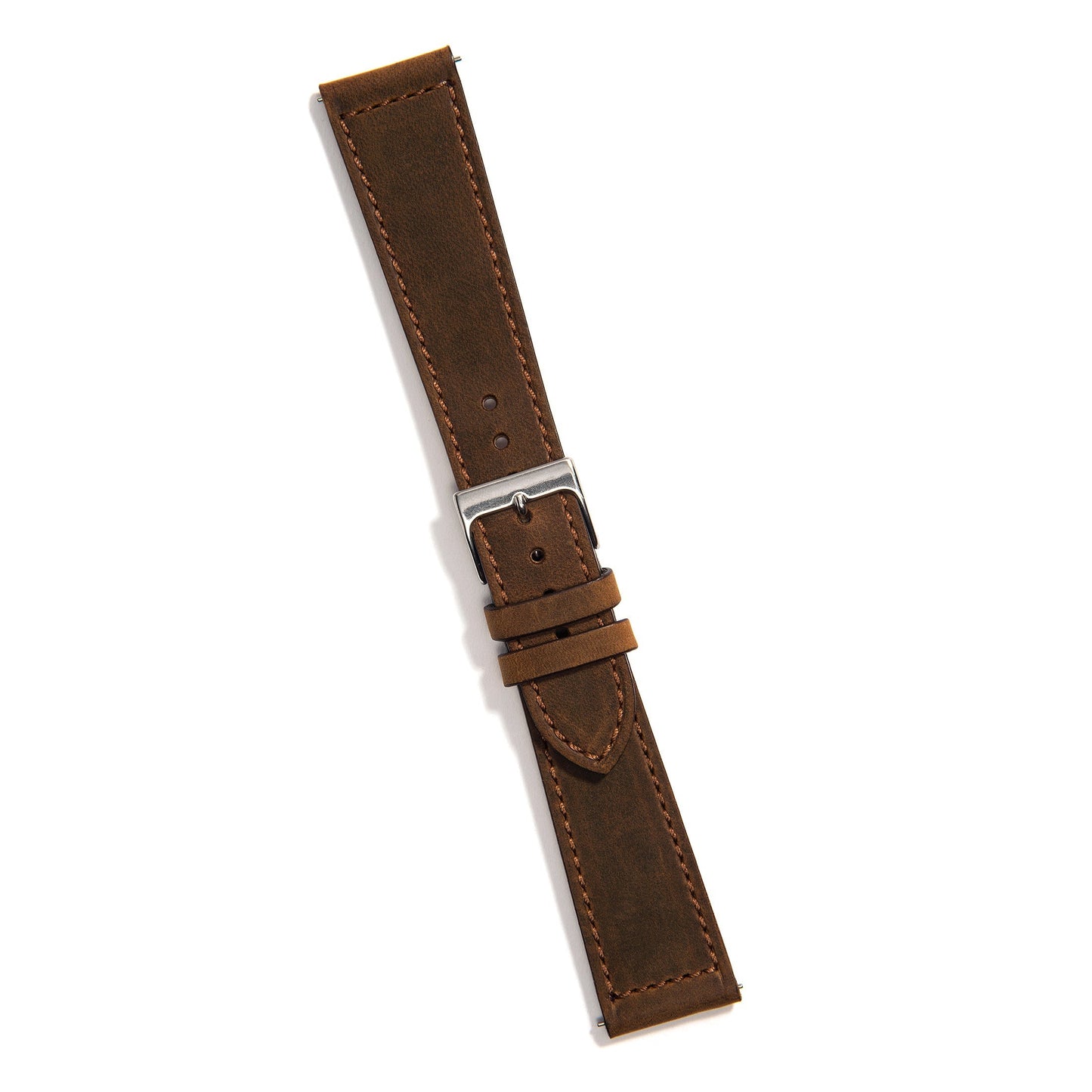 Universal Leather Watch Strap — Camel