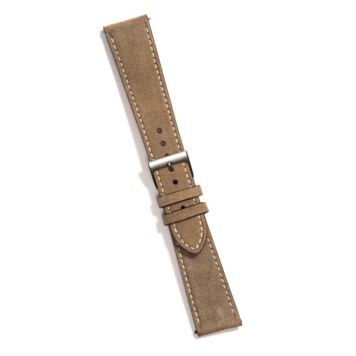 Universal Leather Watch Strap — Taupe