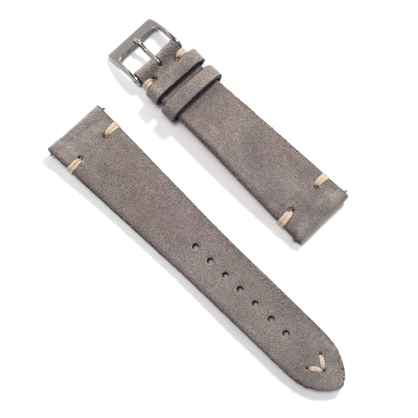 Universal Leather Watch Strap — Gray Vintage
