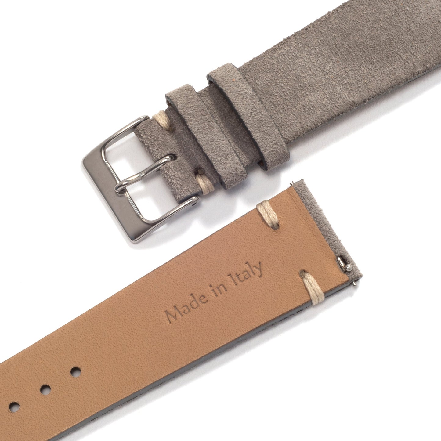 Universal Leather Watch Strap — Gray Vintage