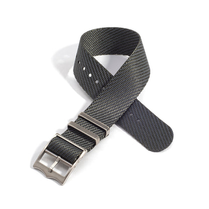 Everest Charcoal Gray Single Pass Nylon Watch Band