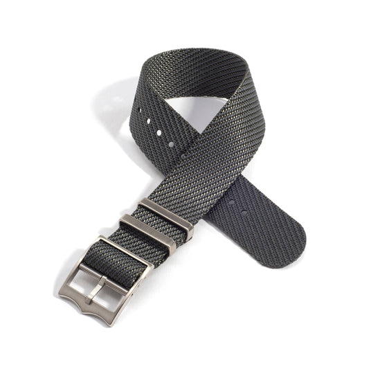 Everest Charcoal Gray Single Pass Nylon Watch Band