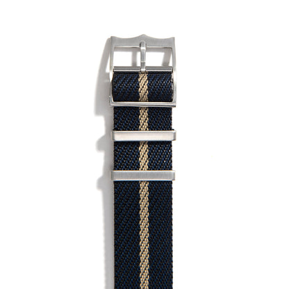 Everest Navy & Gold Single Pass Nylon Watch Band