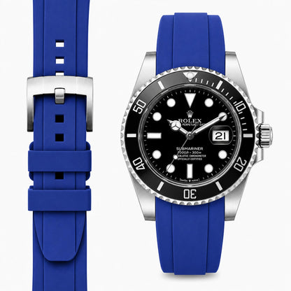 Curved End Rubber Strap for Rolex Submariner 41mm with Tang Buckle (2020 Release)