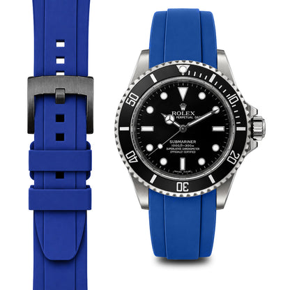 Curved End Rubber Strap for Rolex Submariner No-Date with Tang Buckle