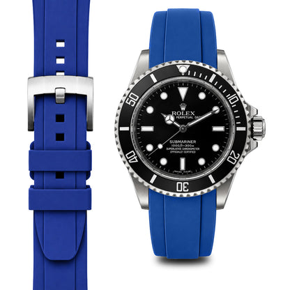 Curved End Rubber Strap for Rolex Submariner No-Date with Tang Buckle