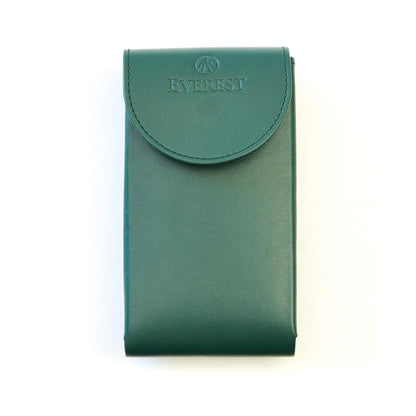 Luxury Calf Leather Watch Storage & Travel Pouch with Microfiber Interior